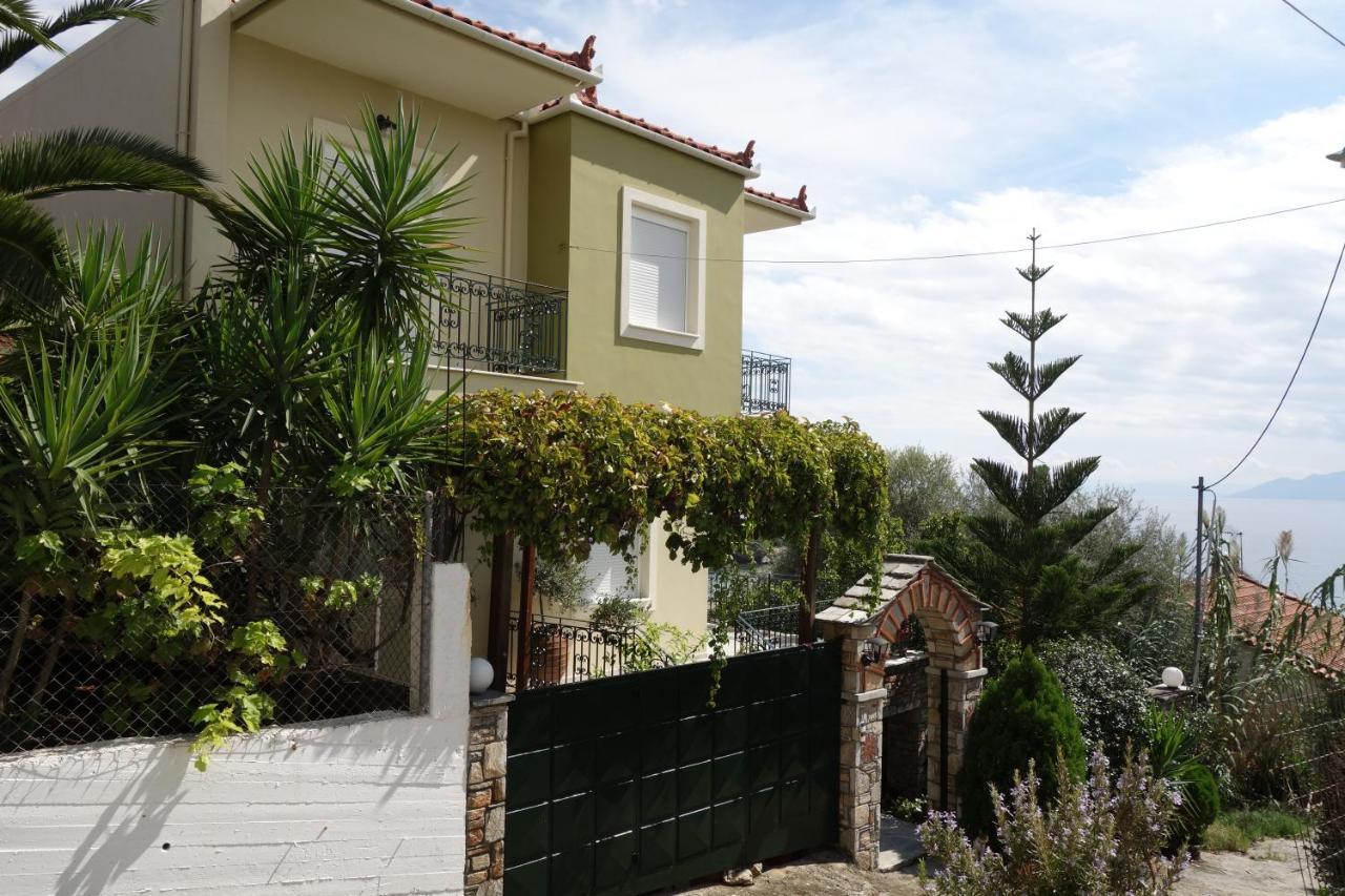 Beach Front House With View Marathos  Luaran gambar