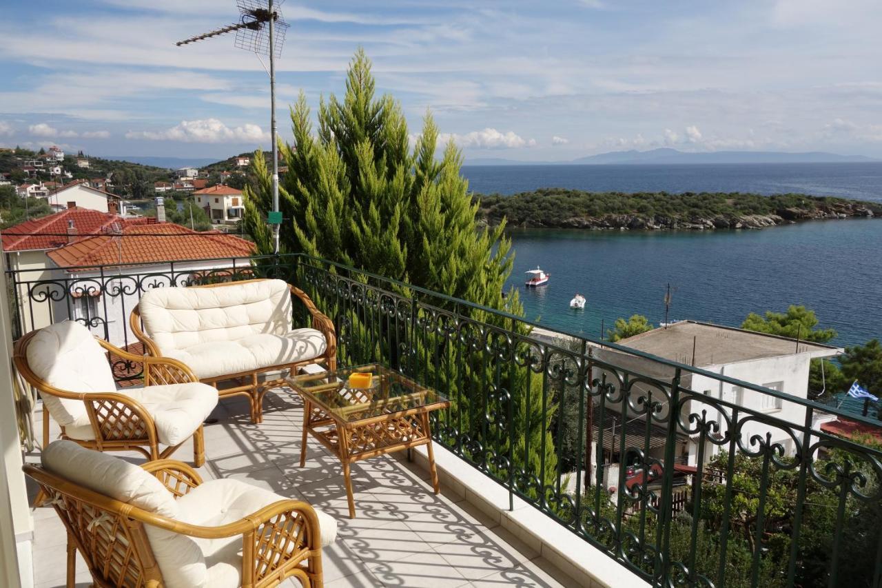 Beach Front House With View Marathos  Luaran gambar