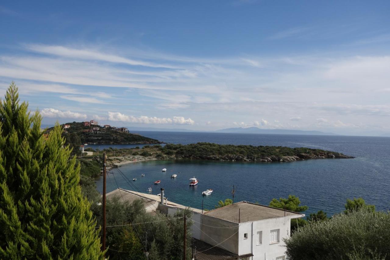 Beach Front House With View Marathos  Luaran gambar