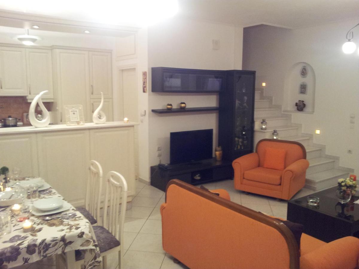Beach Front House With View Marathos  Luaran gambar