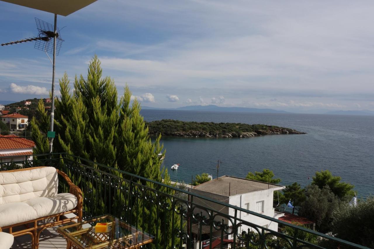 Beach Front House With View Marathos  Luaran gambar